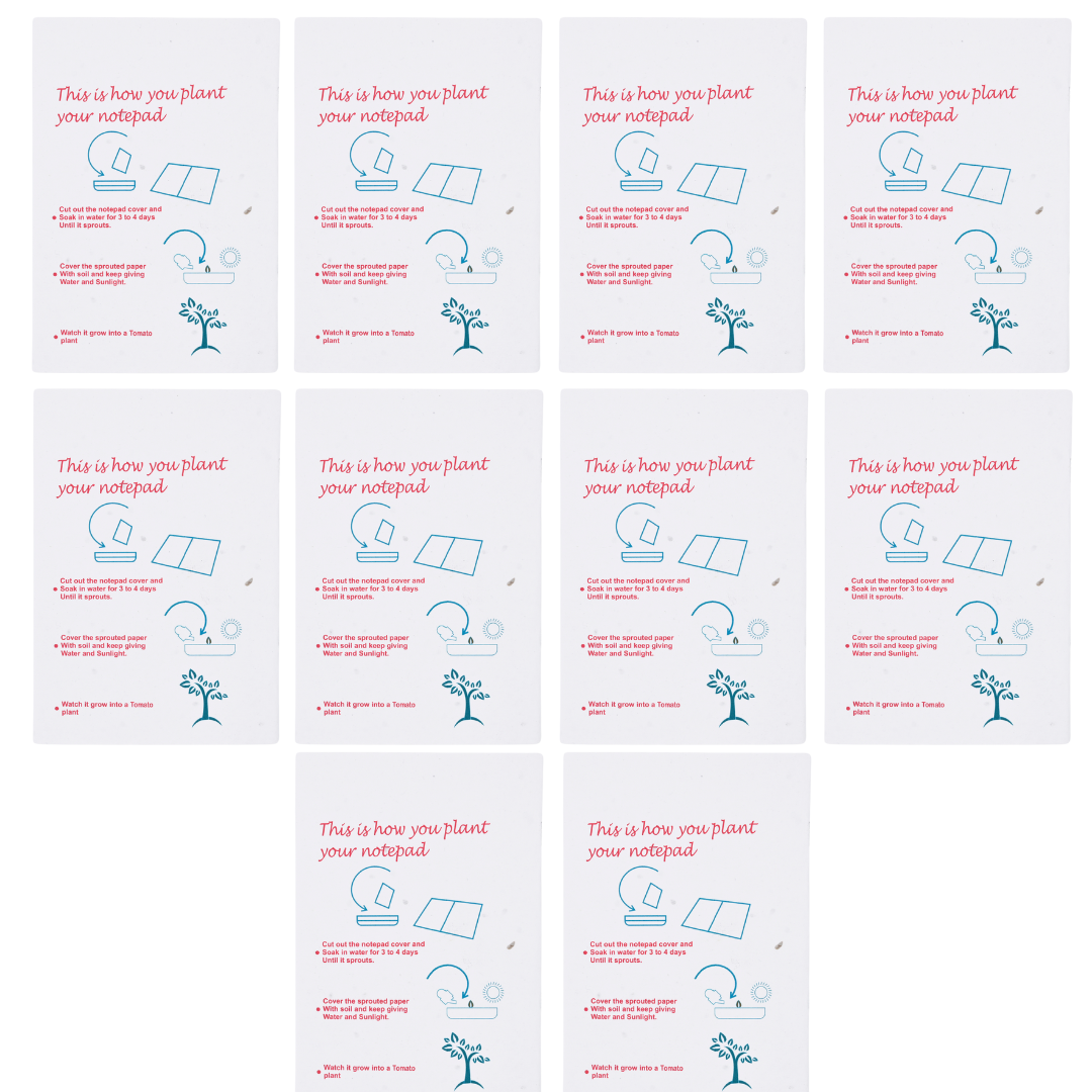 Plantable Notebook - Unicorn Cover - Set of 10 - 25 - 50