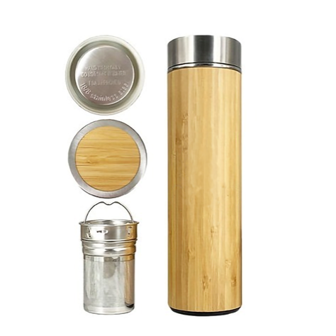Bamboo thermos deals mug