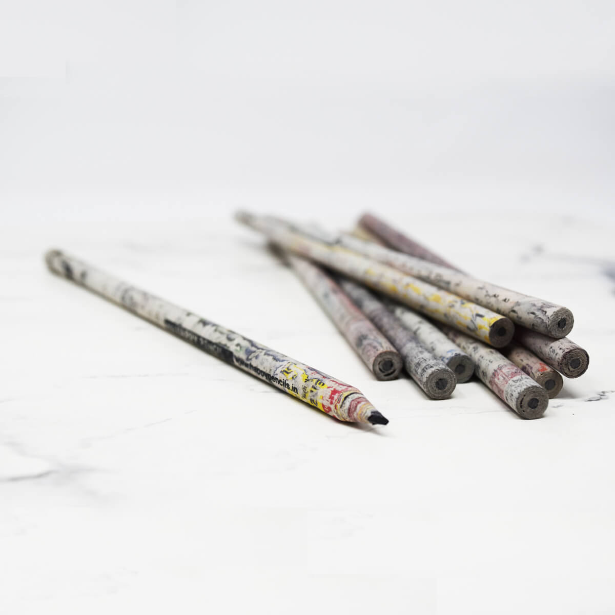 Recycled Newspaper Pencils - Pack of 5 - yes4us