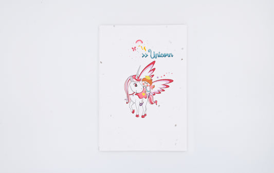 Plantable Notebooks - Unicorn Artwork - MOQ 25 pcs