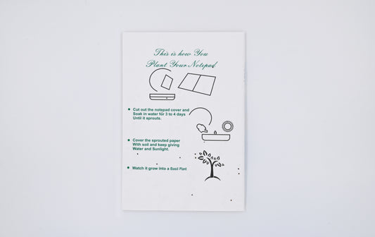 Plantable Notebook - Earth Artwork - MOQ 25 Pcs