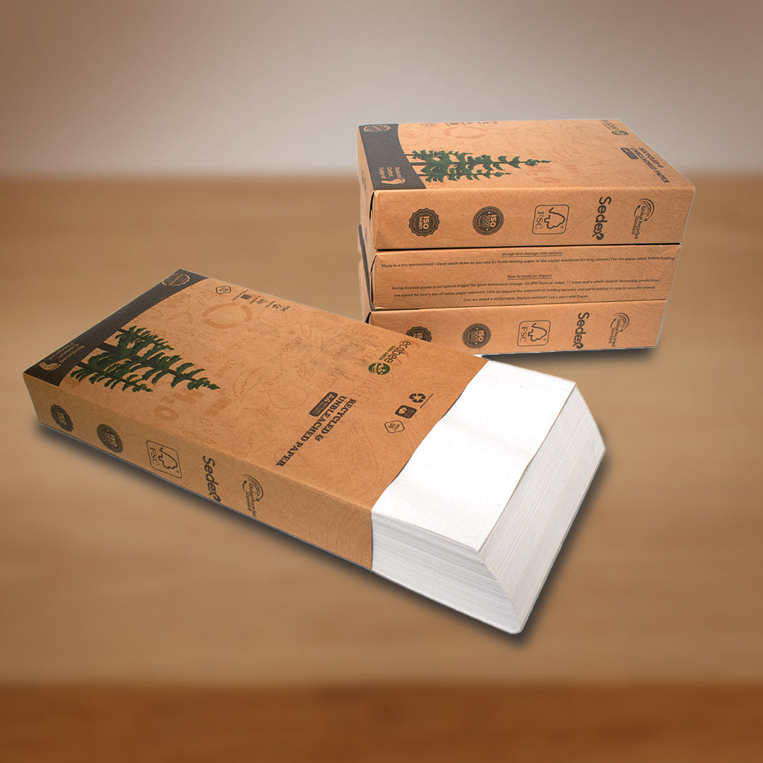 A4 Recycled Copier Paper, 80 GSM - MOQ 10 reams (1 Carton)