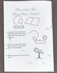 Plantable Notebook Seed Cover - Mixed Art Work - MOQ 100 pcs