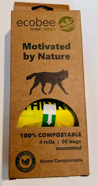 100% Compostable Pet Poop Bags - MOQ 5 Boxes - 300 Bags