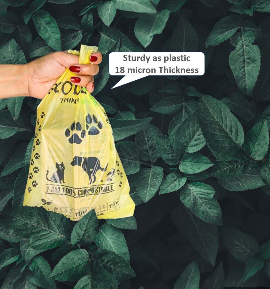 100% Compostable Pet Poop Bags - MOQ 5 Boxes - 300 Bags