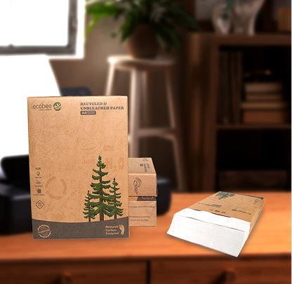 A4 Recycled Copier Paper, 80 GSM - MOQ 10 reams (1 Carton)
