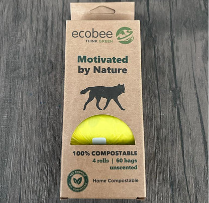 100% Compostable Pet Poop Bags - MOQ 5 Boxes - 300 Bags