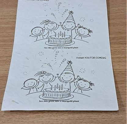 Seed Paper - Plain or Printed - MOQ 25 pcs