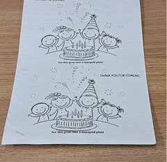 Seed Paper - Plain or Printed - MOQ 25 pcs