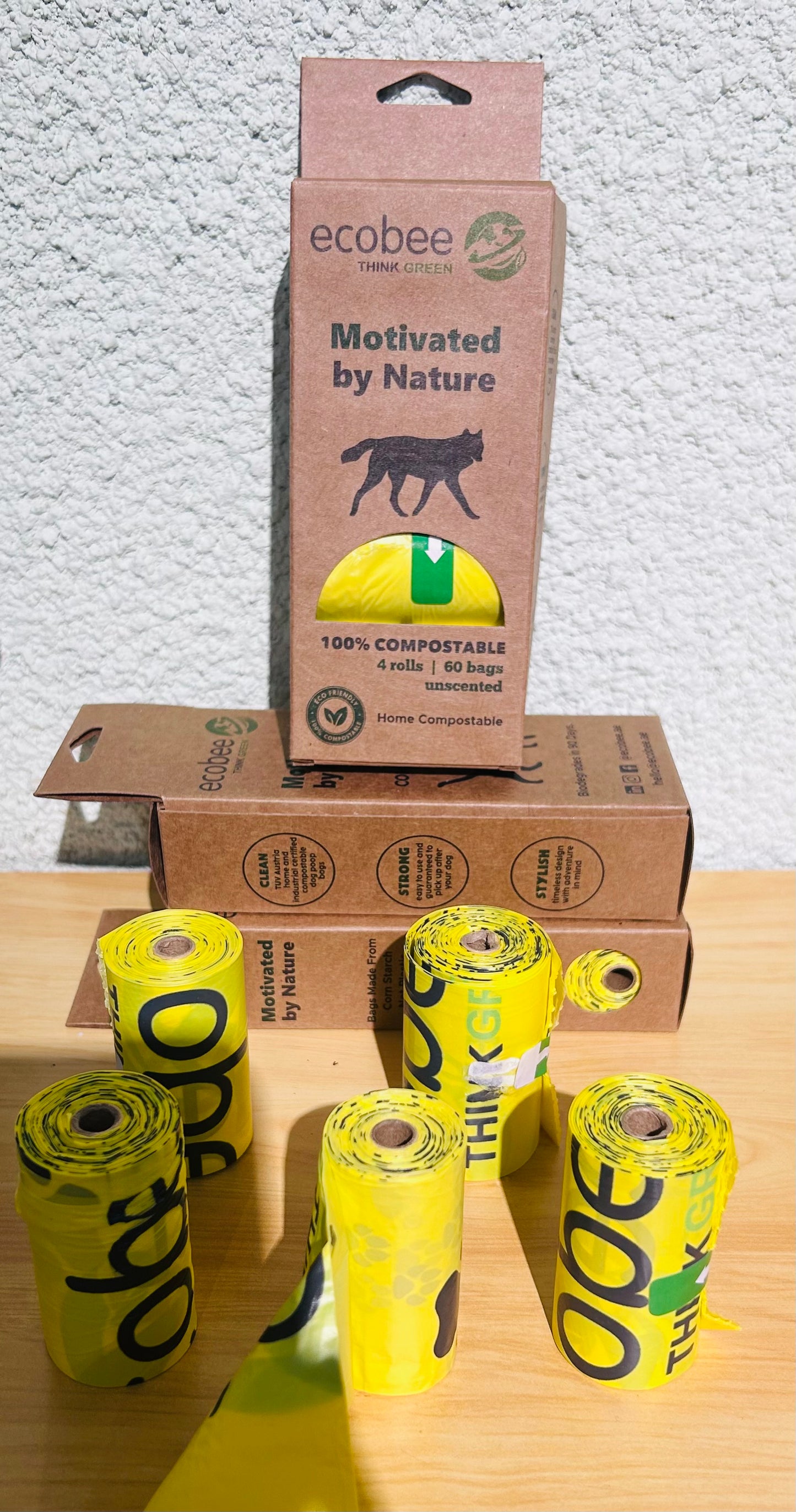 100% Compostable Pet Poop Bags - MOQ 5 Boxes - 300 Bags