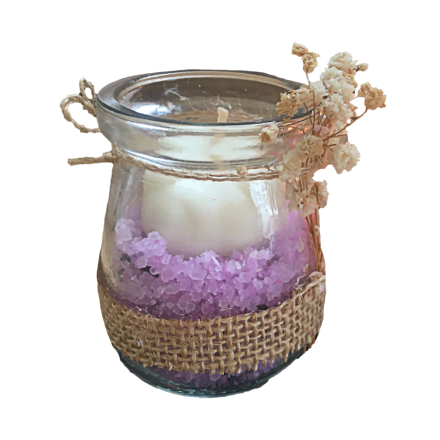 Handmade Aroma Therapy Salt Candle - yes4us