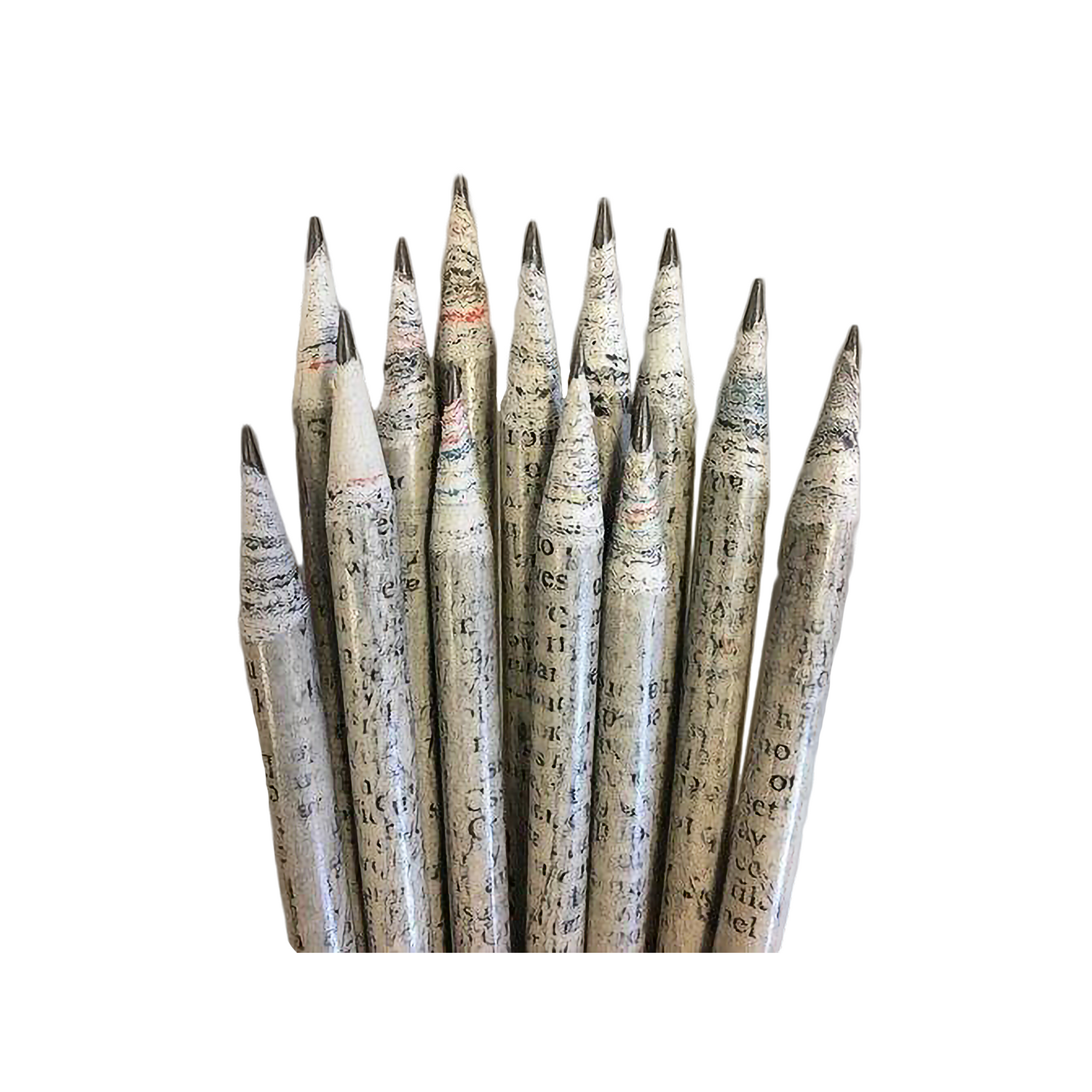 Recycled Newspaper Pencils - Pack of 5 - yes4us