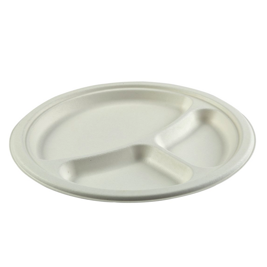 Sugarcane Pulp Plates - Pack of 25 pcs - yes4us