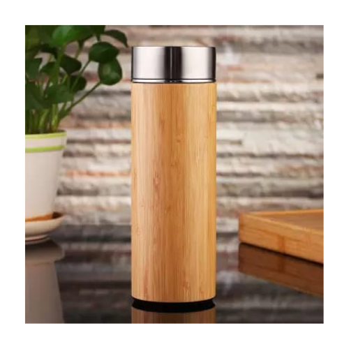Bamboo Flask - with Tea Infuser - MOQ 500 pcs